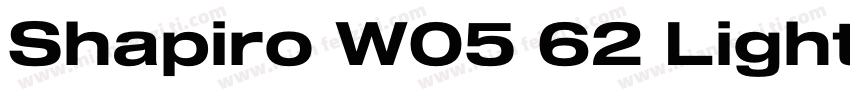 Shapiro W05 62 Light Heavy字体转换